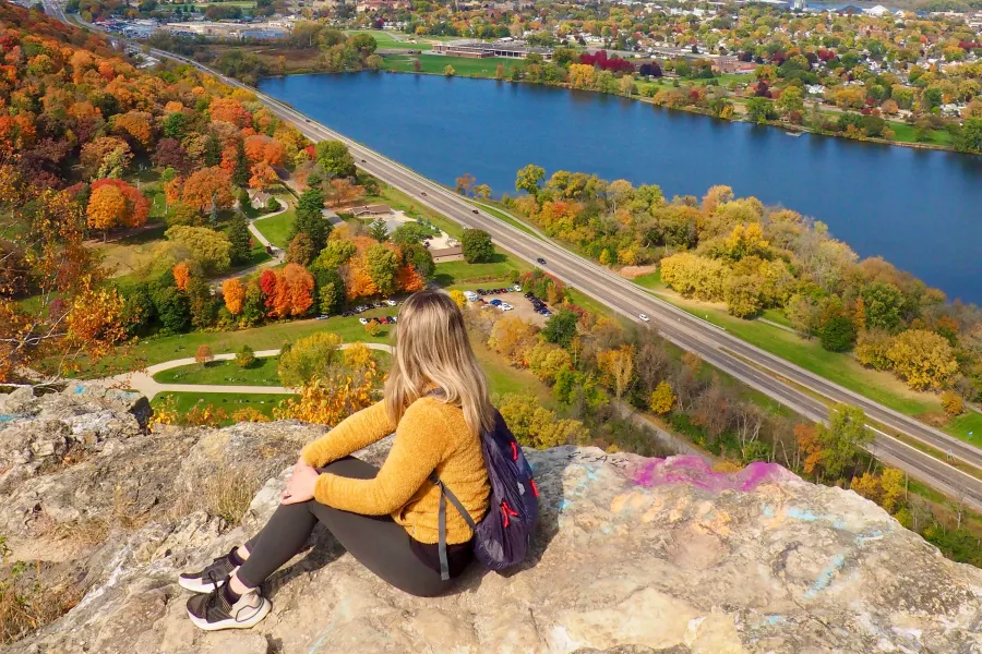 Overlooking lake in Minnesota