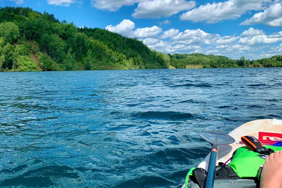 blue water lake in Minnesota